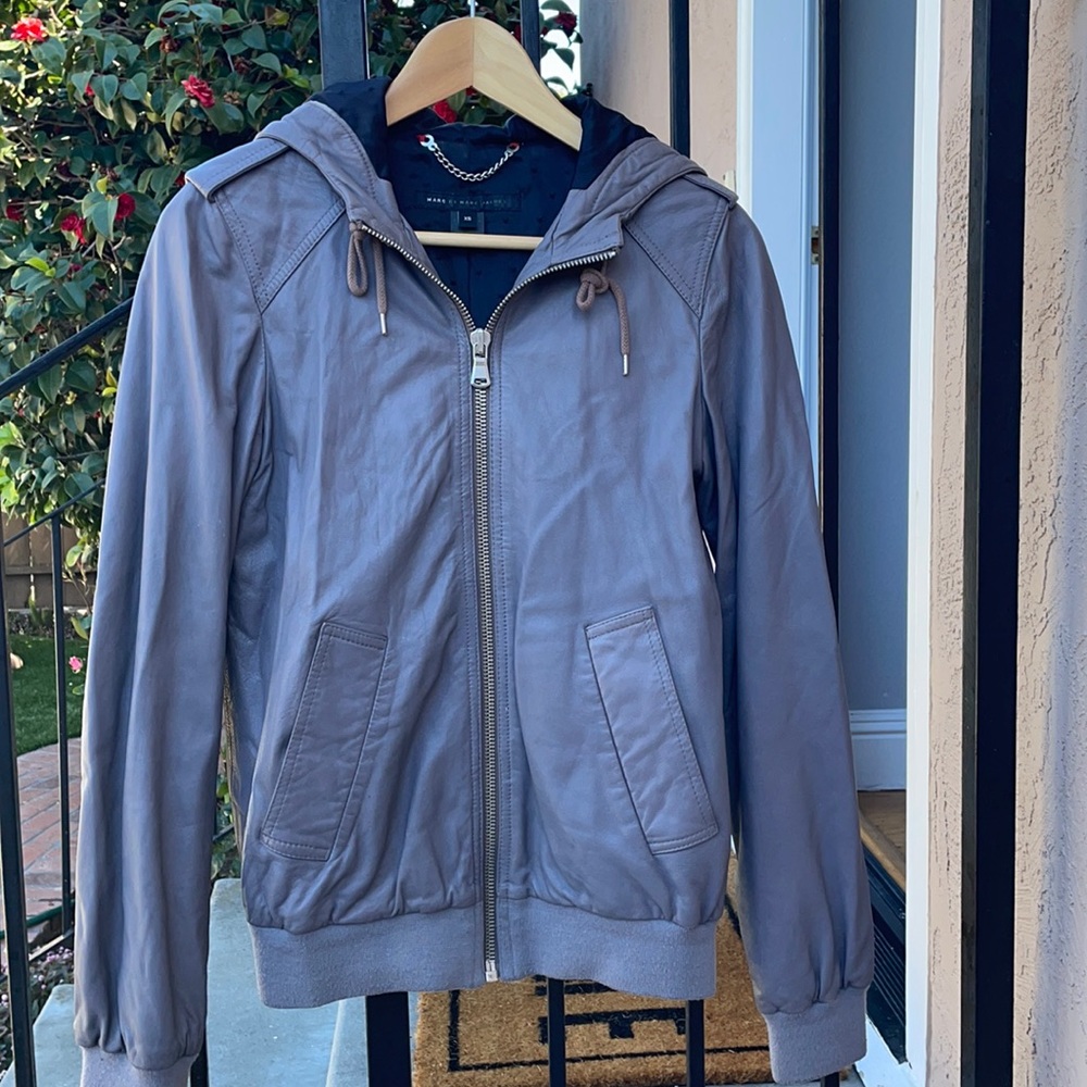 vintage Marc Jacobs. lamb skin leather bomber.